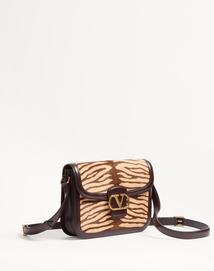 Valentino Handbags Borsa A Spalla Valentino Garavani 9to5 In Vitello Effetto Pony Animalier per Donna in Marrone | Valentino IT Saldi Di Fabbrica