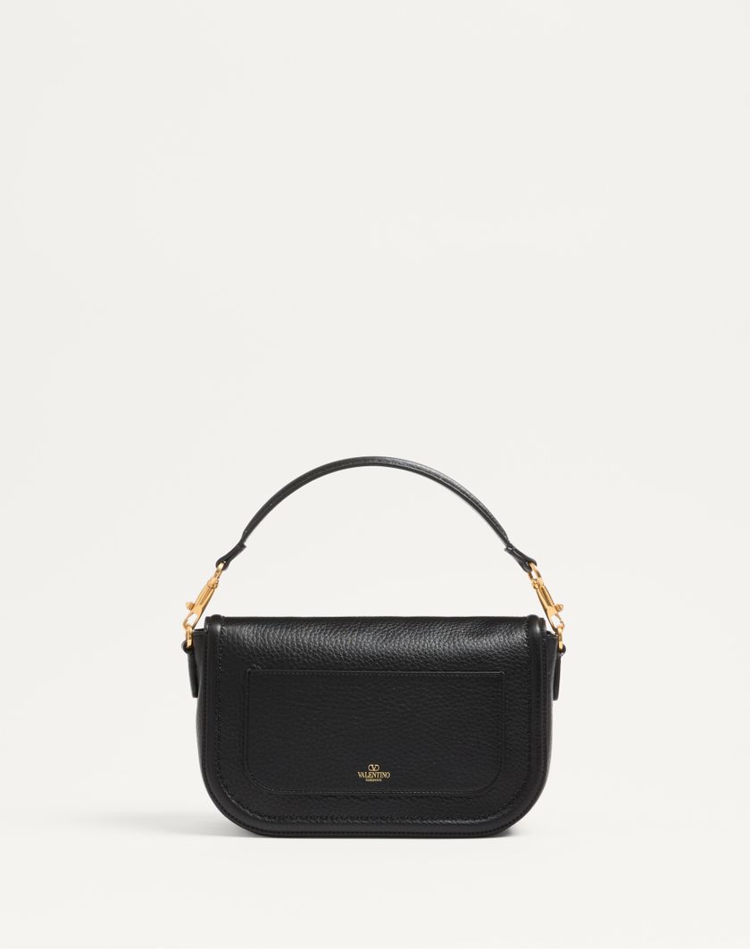 Valentino Handbags Borsa A Spalla Valentino Garavani Alltime In Vitello Granato Con Tracolla Nastro Jacquard per Donna in Nero/bianco | Valentino IT Nuova