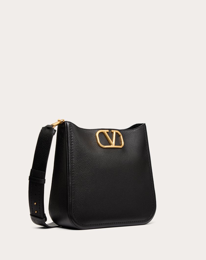 Valentino Handbags Hobo Valentino Garavani Alltime In Vitello Granato per Donna in Nero | Valentino IT Italy