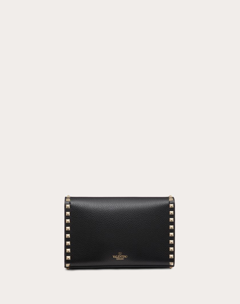 Valentino Handbags Borsa Piccola A Tracolla Rockstud In Vitello Granato per Donna in Mandorla | Valentino IT Vendita