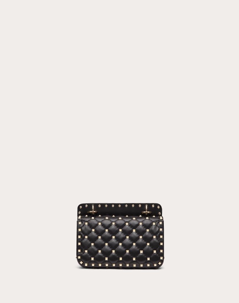Valentino Handbags Borsa Piccola Rockstud Spike In Nappa per Donna in Light Ivory | Valentino IT Negozi Online