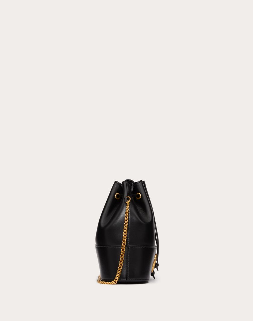Valentino Handbags Mini Secchiello Con Catena Vlogo Signature In Nappa per Donna in Light Ivory | Valentino IT Prezzo Ridotto