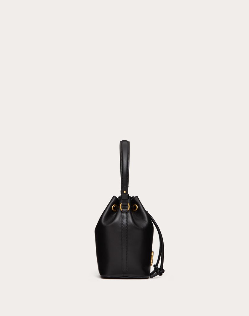 Valentino Handbags Mini Borsa A Secchiello Vlogo Signature In Nappa per Donna in Nero | Valentino IT Convenienza