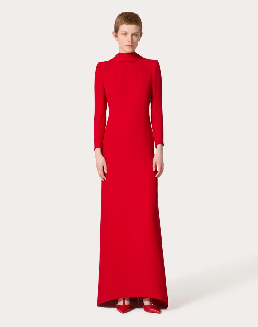 Valentino Handbags Gown In Cady Couture per Donna in Rosso | Valentino IT Discount Store per i nuovi prodotti
