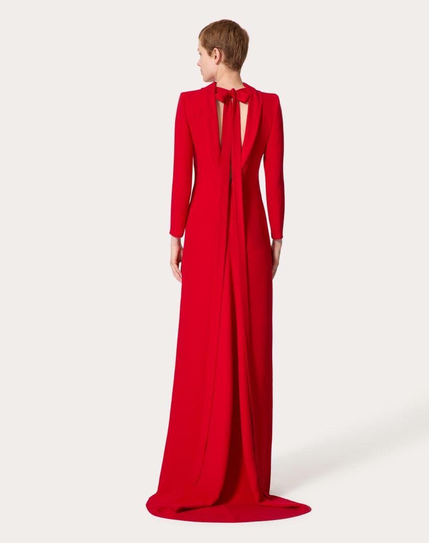 Valentino Handbags Gown In Cady Couture per Donna in Rosso | Valentino IT Discount Store per i nuovi prodotti