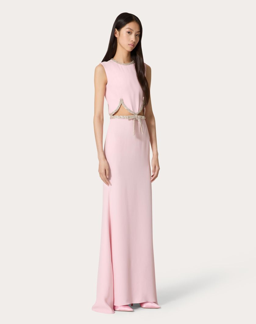 Valentino Handbags Abito Da Sera In Cady Couture Ricamato per Donna in Comfit | Valentino IT I Più Venduti