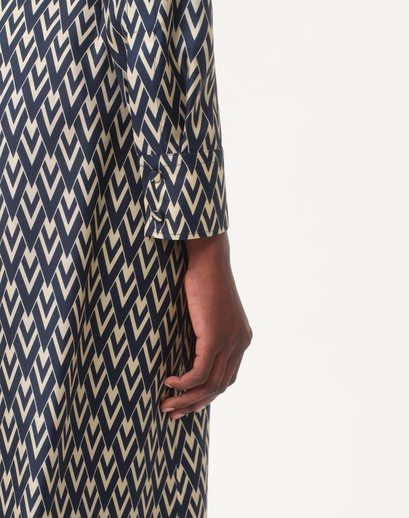Valentino Handbags Camicia In Twill Toute La V per Donna in Nero/avorio | Valentino IT Promozione Limitata