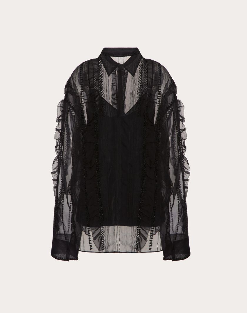 Valentino Handbags Camicia per Donna in Nero | Valentino IT Online