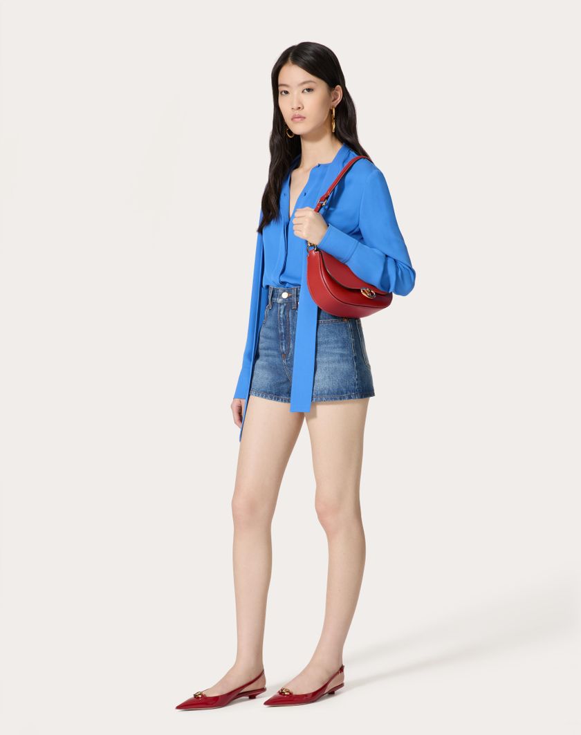 Valentino Handbags Camicia In Georgette per Donna in Serenity | Valentino IT Outlet