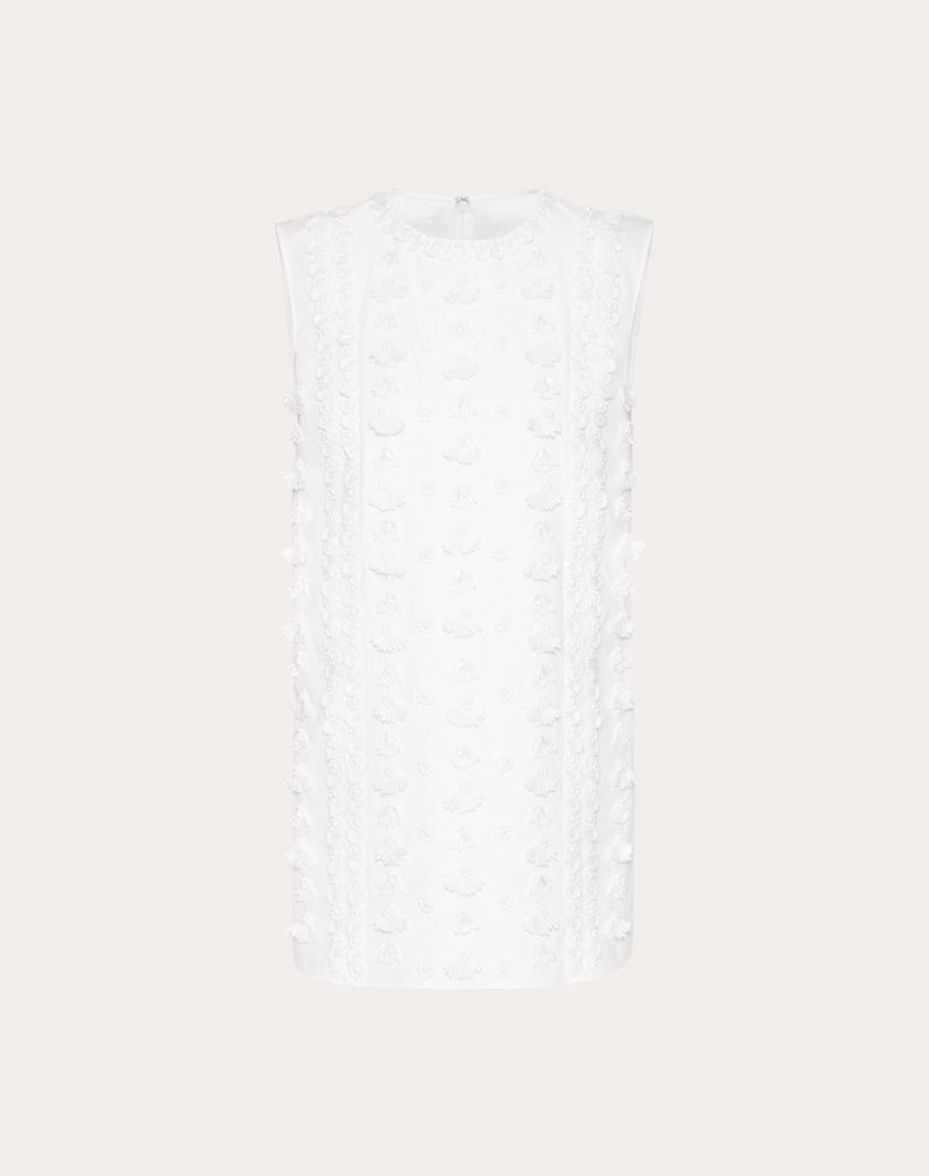 Valentino Handbags Top In Compact Popeline Ricamato per Donna in Bianco | Valentino IT Spedizione gratuita