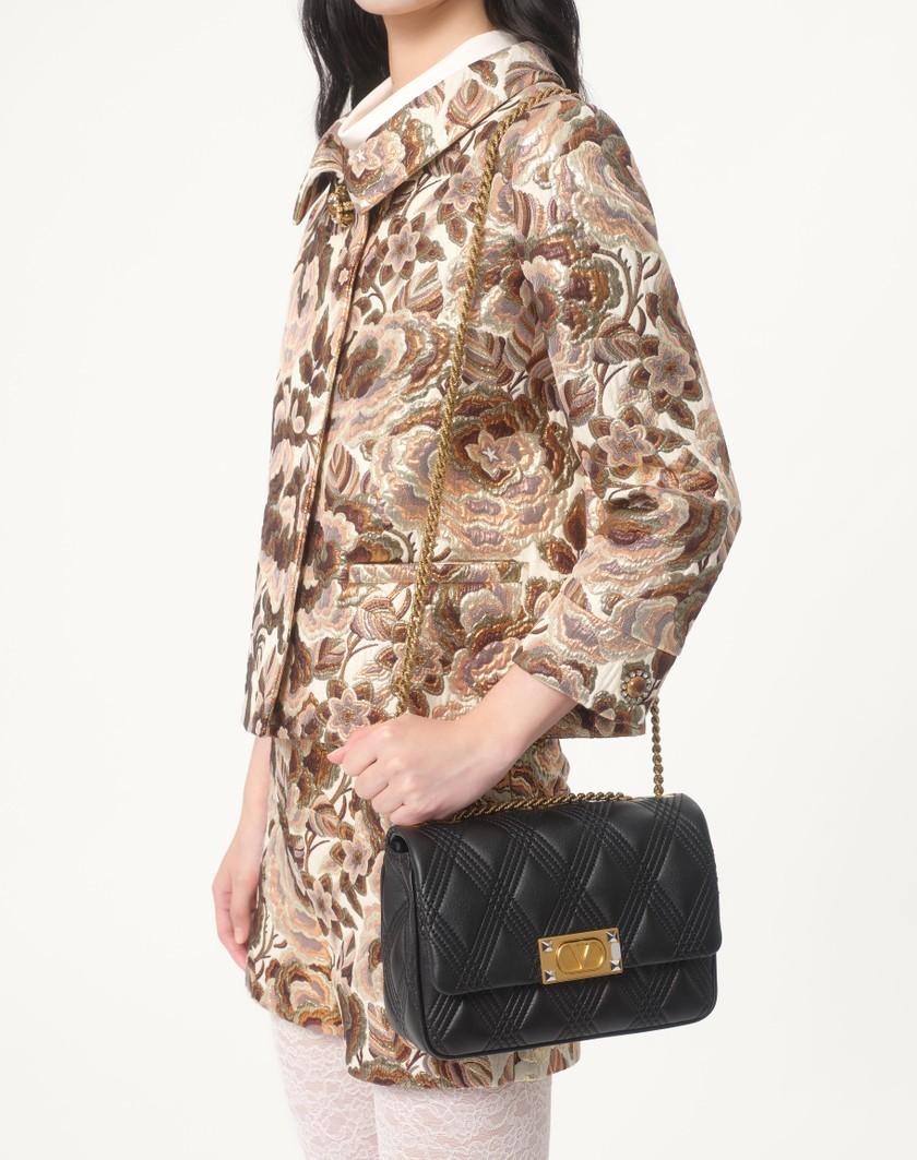 Valentino Handbags Giacca In Apres L'hiver Matelasse' Rose Lurex per Donna in Latte/rosa Lurex | Valentino IT Comprare a buon mercato