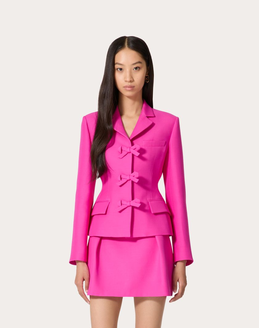 Valentino Handbags Giacca In Crepe Couture per Donna in Pink Pp | Valentino IT Offerta San Valentino