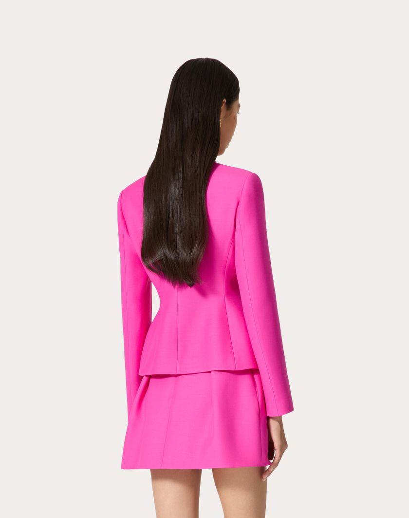 Valentino Handbags Giacca In Crepe Couture per Donna in Pink Pp | Valentino IT Offerta San Valentino