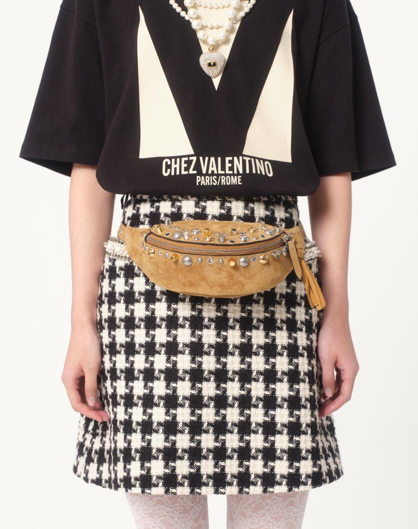 Valentino Handbags T-shirt In Jersey Cotton Con Stampa Chez Valentino per Donna in Nero | Valentino IT Smaltimento dello stoccaggio