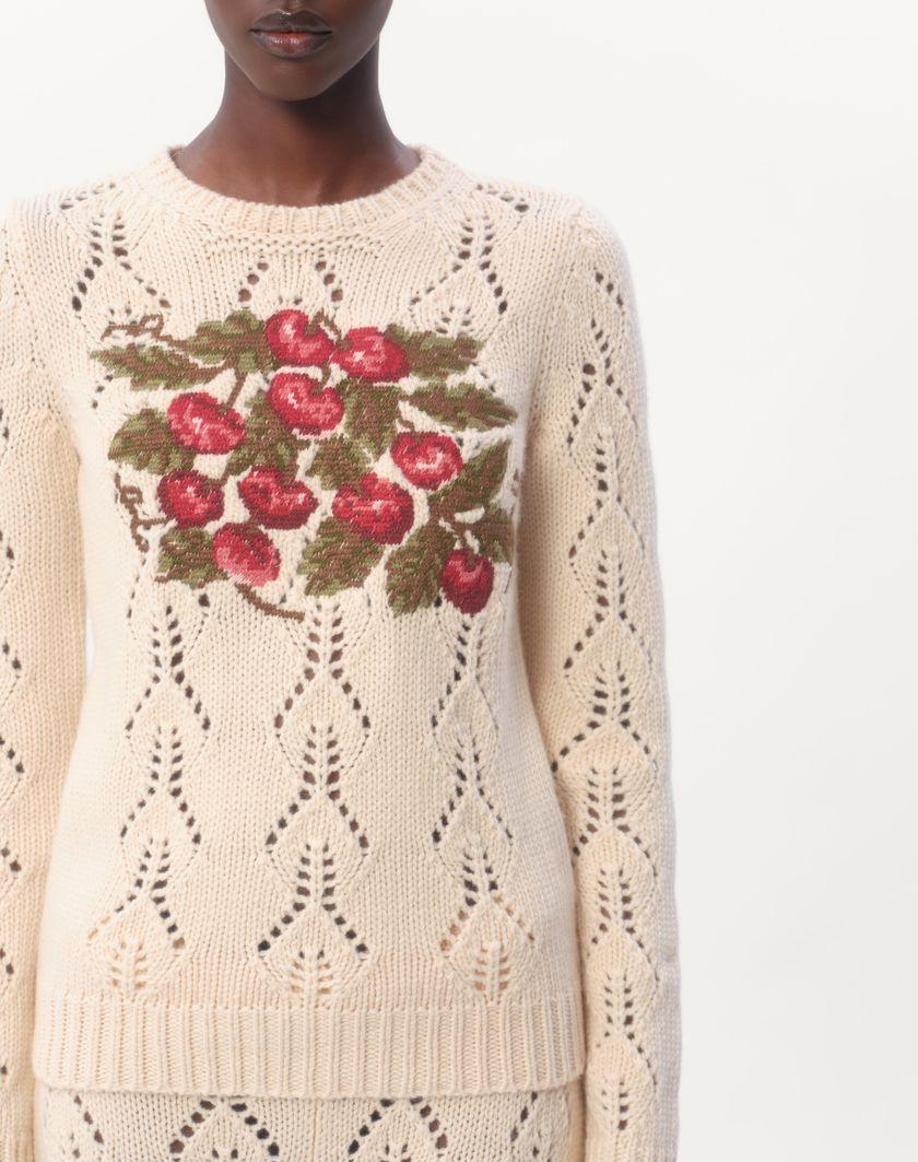 Valentino Handbags Maglia In Lana Ricamata per Donna in Multicolor | Valentino IT Grandi sconti