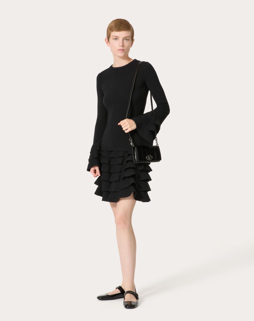Valentino Handbags Maglia In Viscosa E Lana per Donna in Nero | Valentino IT Rilascio limitato