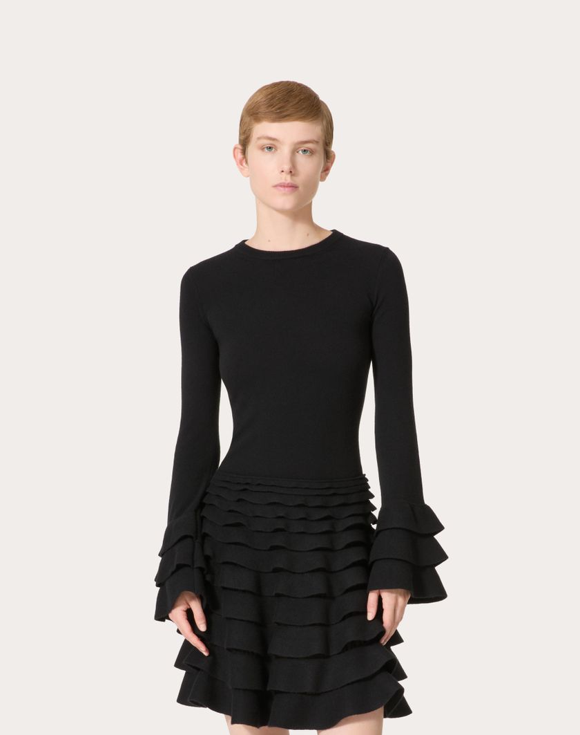 Valentino Handbags Maglia In Viscosa E Lana per Donna in Nero | Valentino IT Rilascio limitato