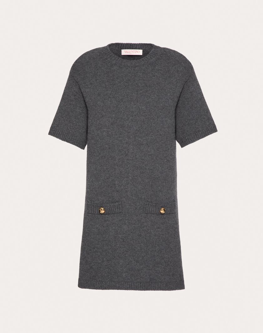 Valentino Handbags Maglia In Lana per Donna in Grigio Scuro | Valentino IT Ultimi due giorni