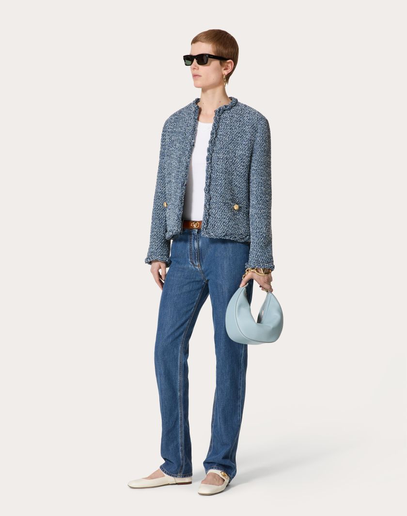 Valentino Handbags Pantaloni In Denim Blu Medio per Donna in Denim | Valentino IT Super sconto