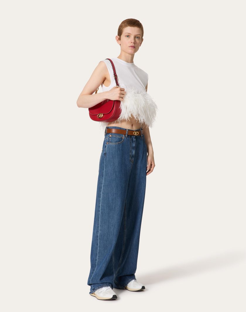 Valentino Handbags Pantaloni In Denim Blu Medio per Donna in Denim | Valentino IT Enormi sconti