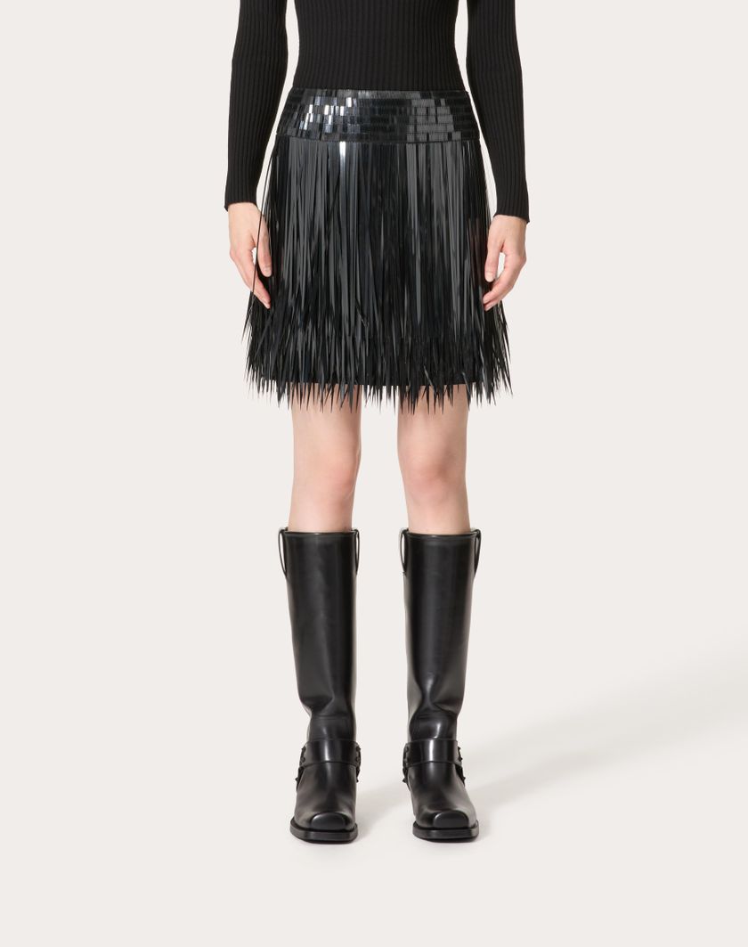 Valentino Handbags Gonna In Organza Ricamata per Donna in Nero | Valentino IT Qualità