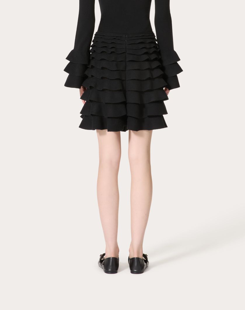 Valentino Handbags Gonna Corta In per Donna in Nero | Valentino IT Vendita