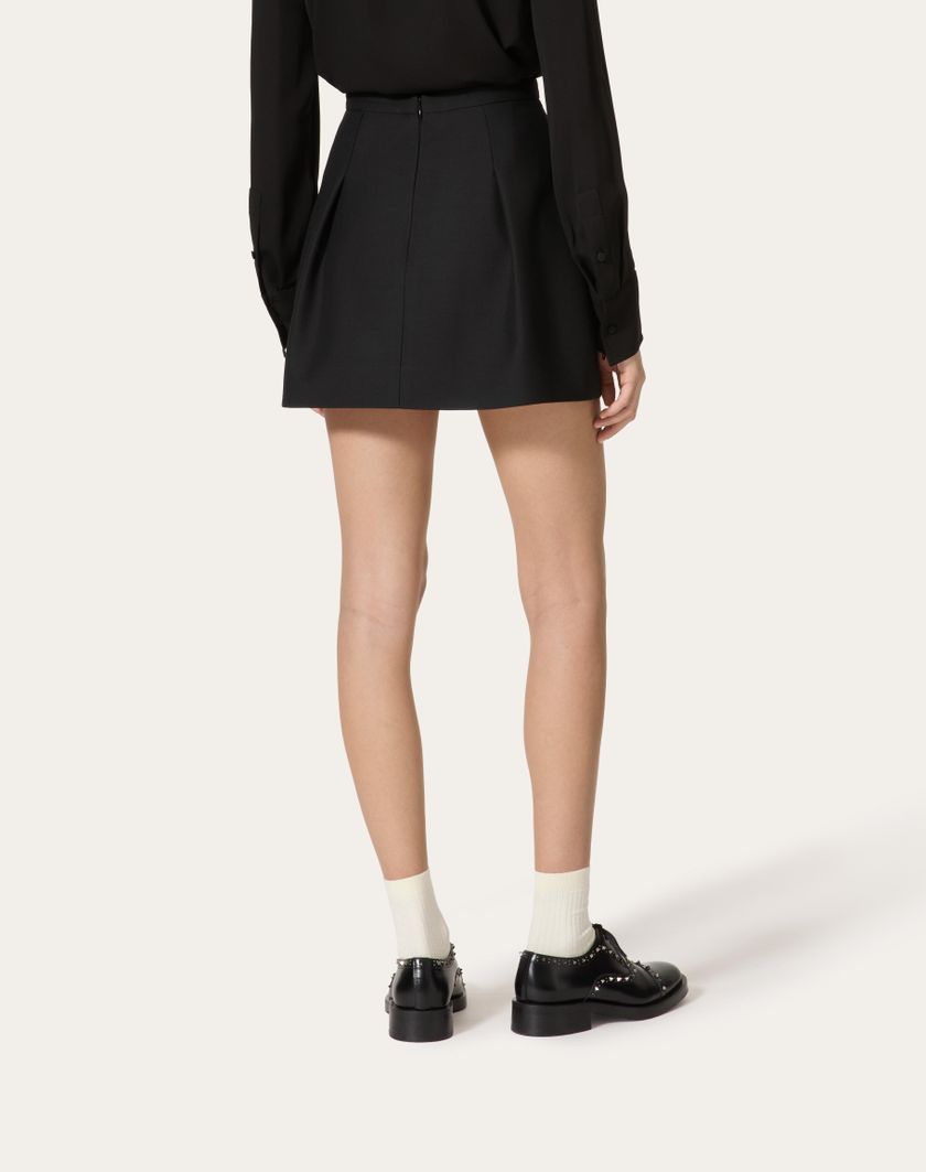 Valentino Handbags Gonna In Crepe Couture per Donna in Nero | Valentino IT Promozione Limitata