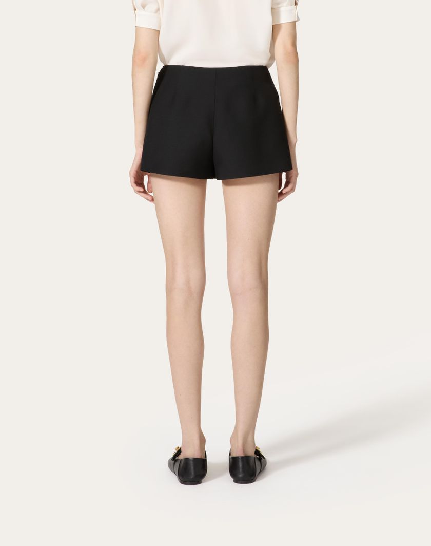 Valentino Handbags Skort In Crepe Couture per Donna in Navy | Valentino IT Affare Del Giorno