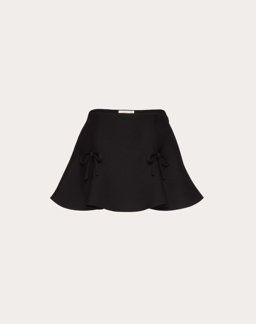 Valentino Handbags Minigonna In Crepe Couture per Donna in Nero | Valentino IT Sottocosto