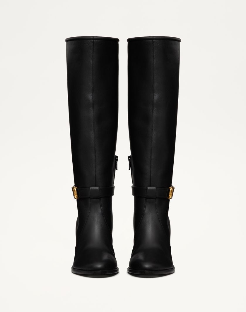 Valentino Handbags Stivale Vlogo Signature In Vitello 75mm per Donna in Nero | Valentino IT Sconto di tempo limitato