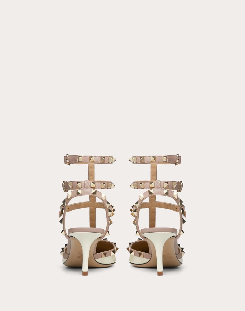 Valentino Handbags Décolleté Rockstud Con Cinturini 65mm per Donna in Poudre | Valentino IT Cyber Monday