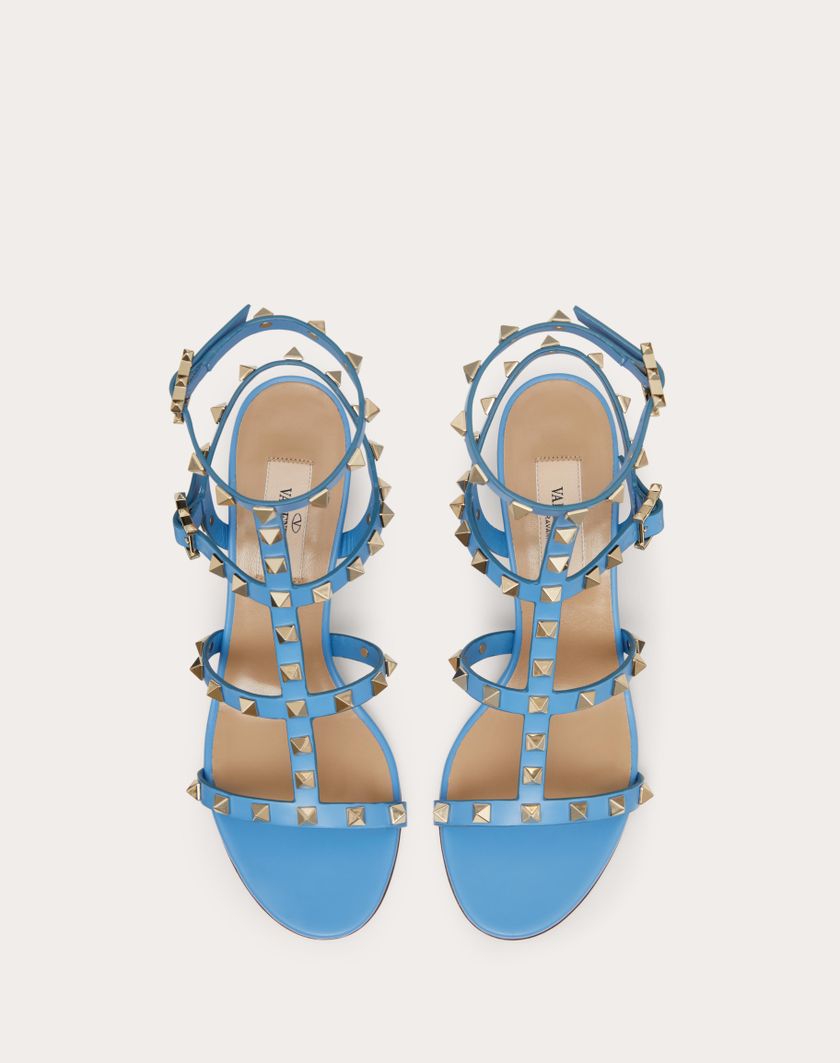 Valentino Handbags Sandalo Rockstud Con Cinturini 60mm per Donna in Poudre | Valentino IT Offerta temporanea