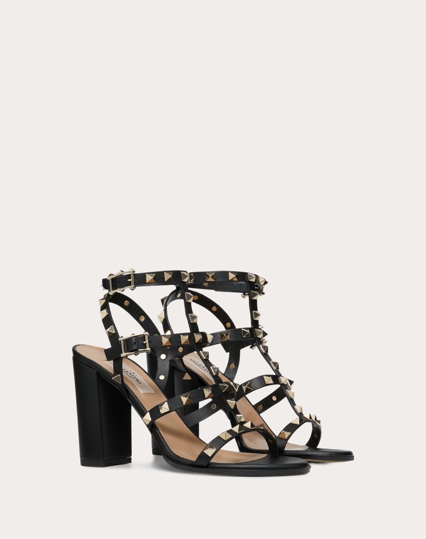 Valentino Handbags Sandalo Rockstud Con Cinturini 90mm per Donna in Nero | Valentino IT Grandi sconti