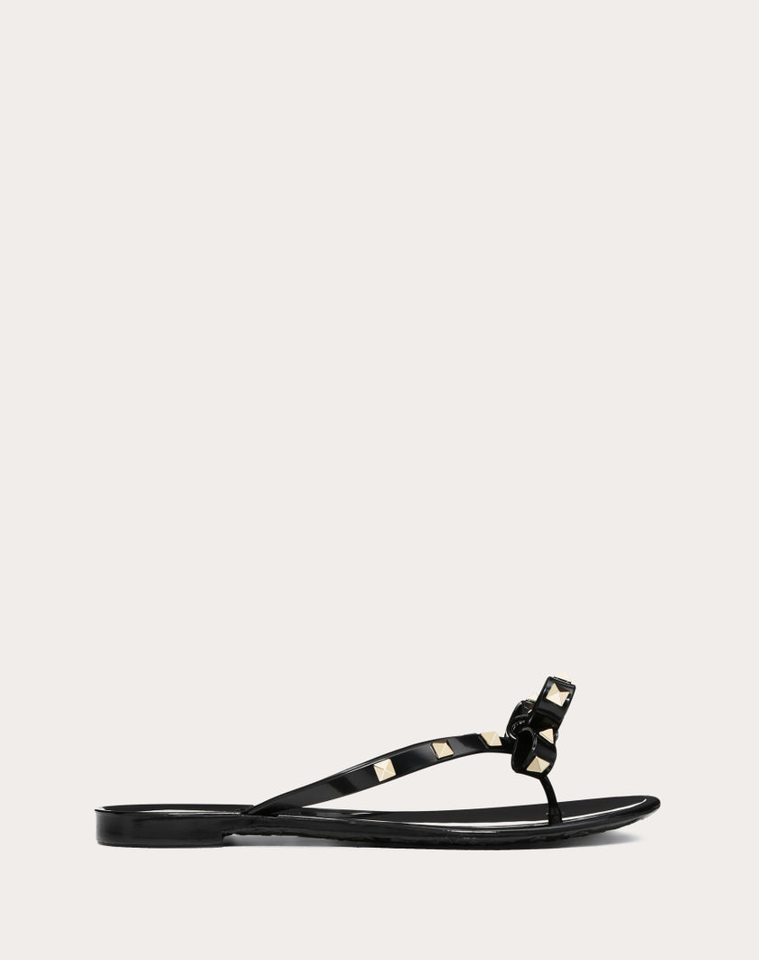 Valentino Handbags Infradito Rockstud In Gomma per Donna in Nero | Valentino IT Ultimo giorno