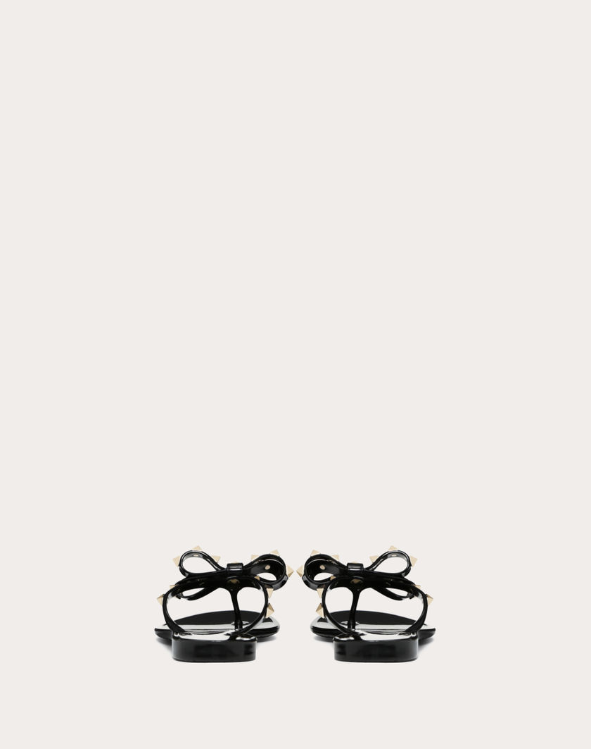 Valentino Handbags Infradito Rockstud In Gomma per Donna in Nero | Valentino IT Ultimo giorno