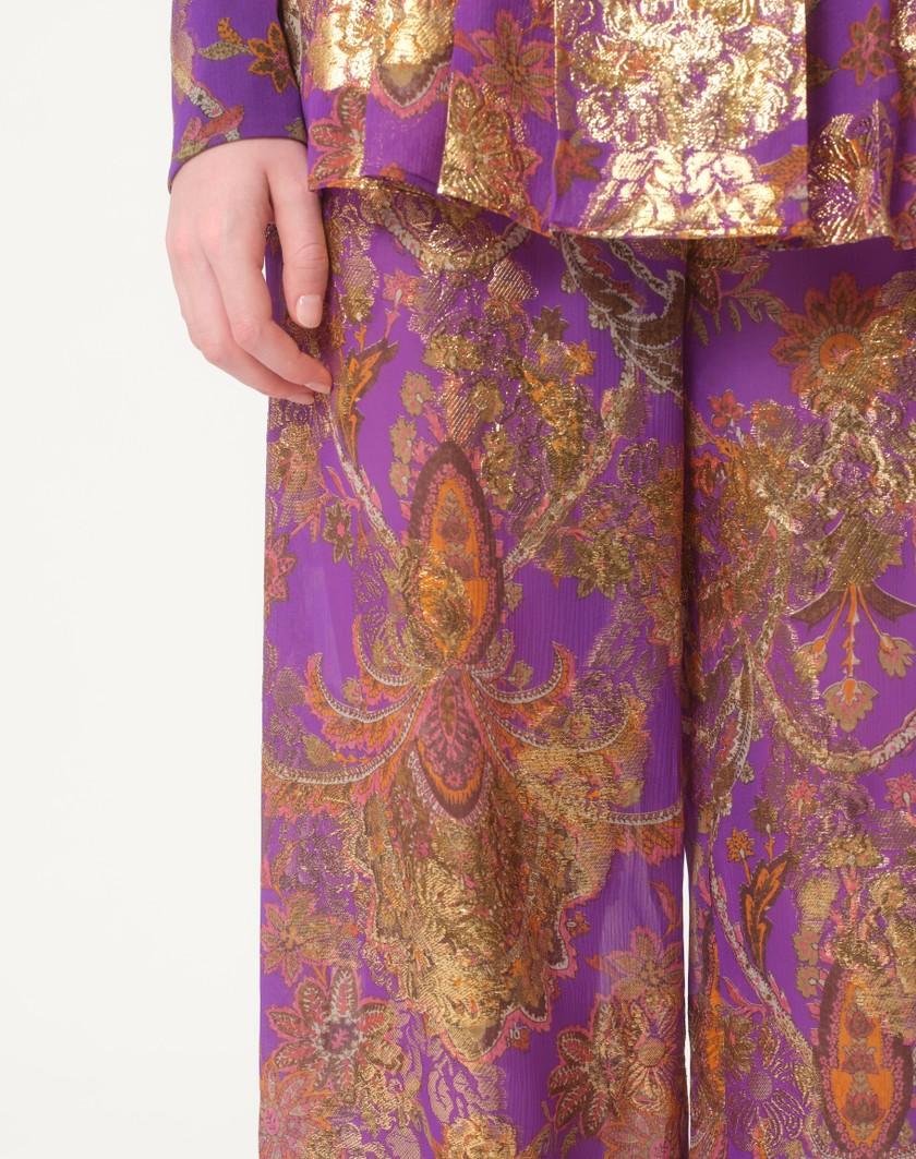 Valentino Handbags Pantaloni In Fil Coupe' Lame' Cachemire Apres L'hiver per Donna in Multicolor | Valentino IT Fino al 60% di sconto