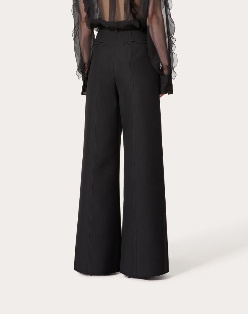 Valentino Handbags Pantalone In Double Compact Drill per Donna in Nero | Valentino IT Fino al 55% di sconto