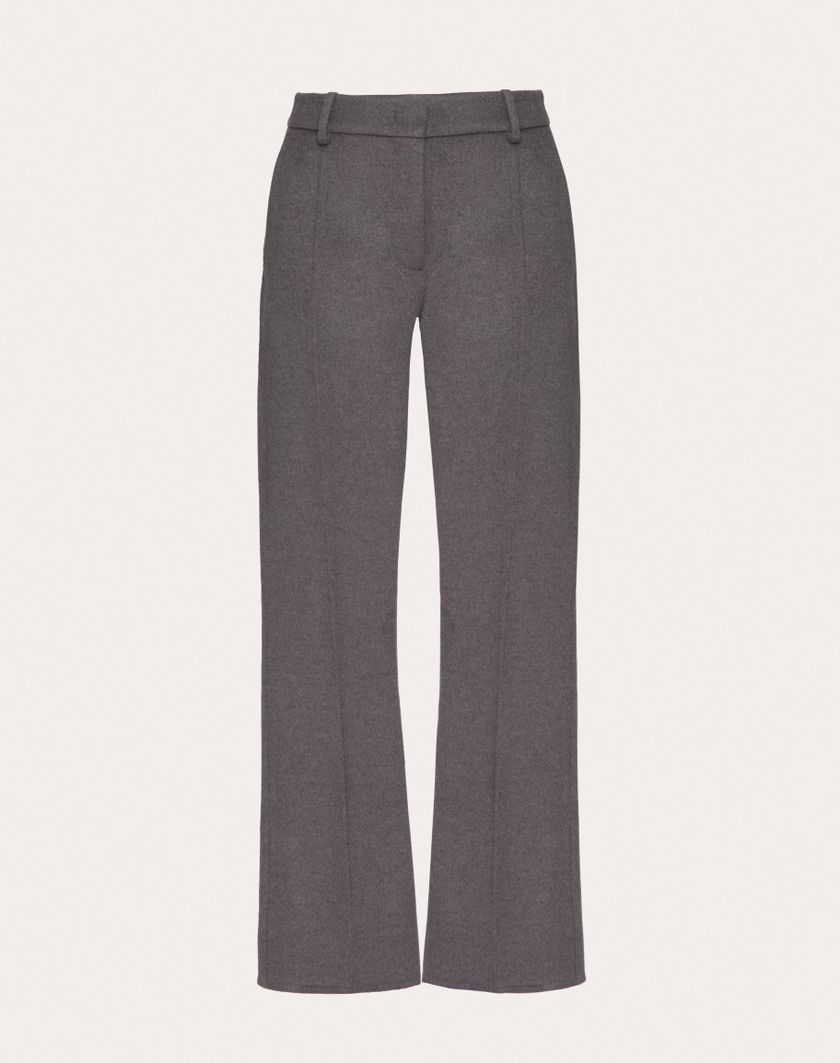 Valentino Handbags Pantaloni In Compact Drap per Donna in Grigio Scuro | Valentino IT Solo un giorno rimasto