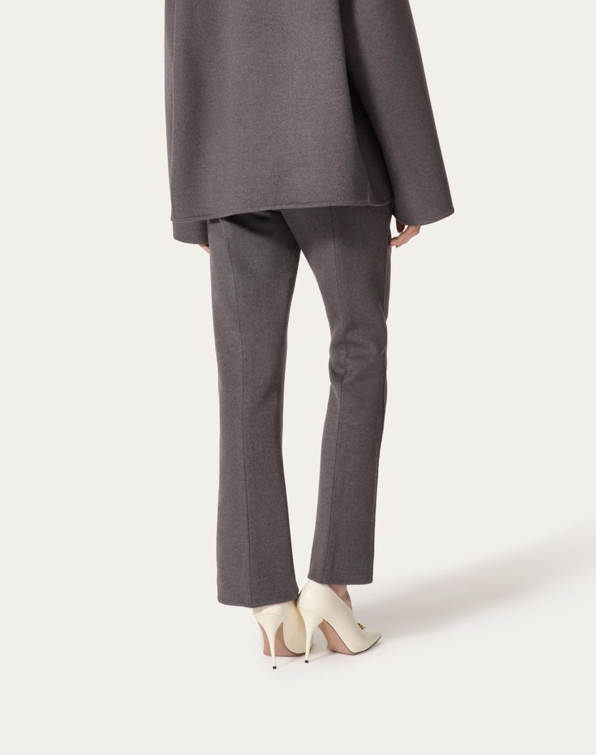 Valentino Handbags Pantaloni In Compact Drap per Donna in Grigio Scuro | Valentino IT Solo un giorno rimasto