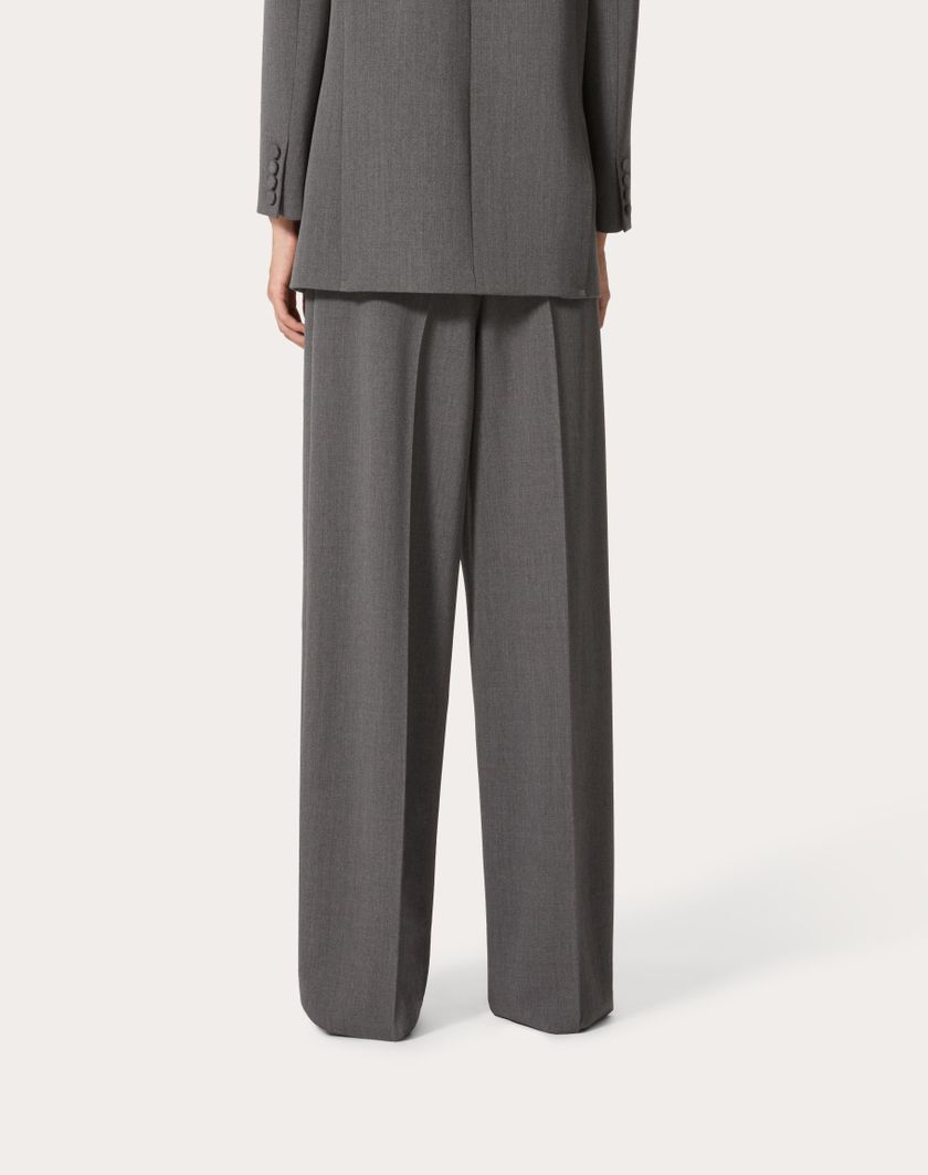 Valentino Handbags Pantaloni In Active Gabardine per Donna in Grigio | Valentino IT Super sconto