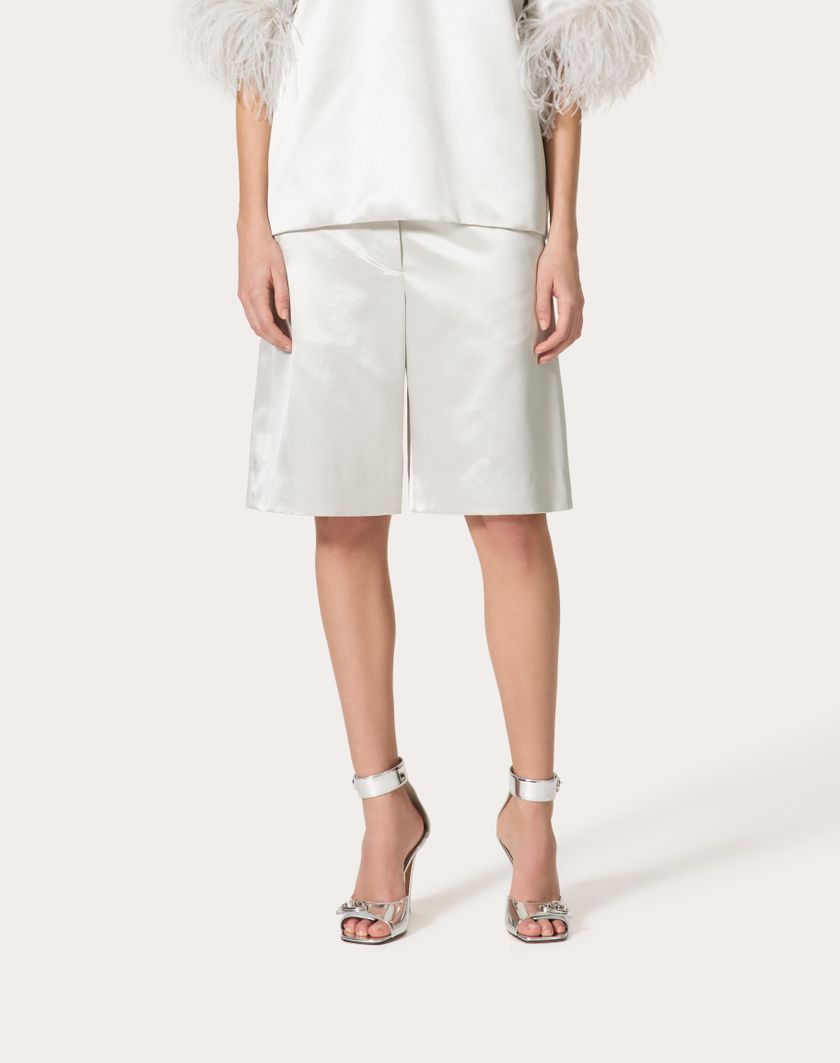 Valentino Handbags Bermuda In Satin De Soie per Donna in Smoky | Valentino IT 50% di sconto per tempo limitato