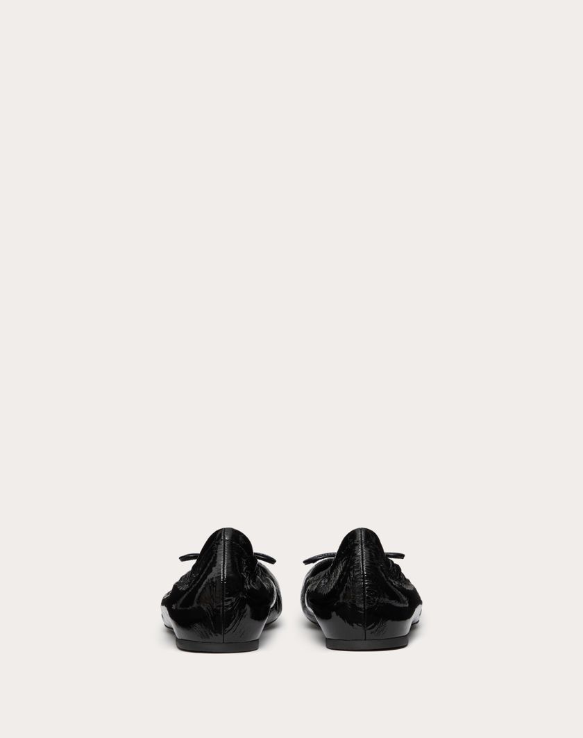 Valentino Handbags Ballerina Vlogo Signature In Vernice per Donna in Nero | Valentino IT Hotsell