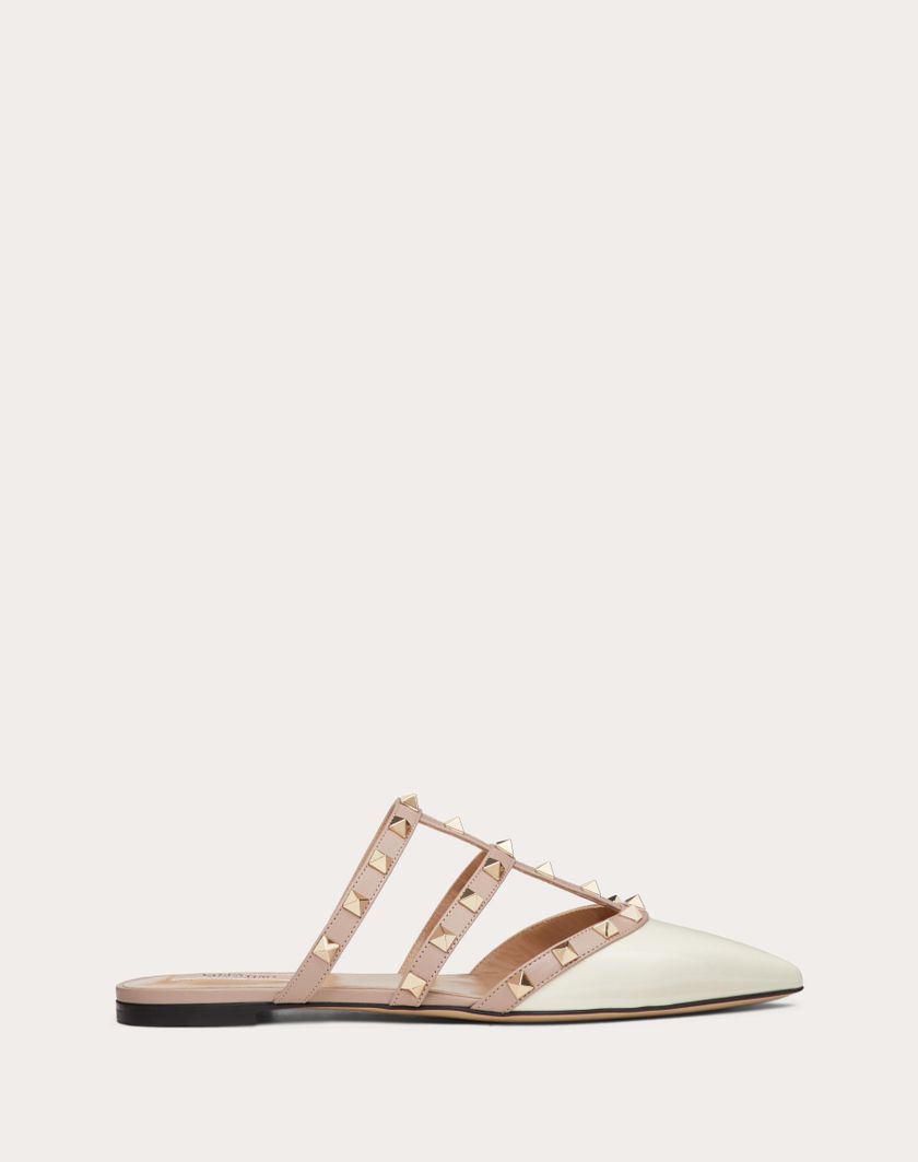 Valentino Handbags Mule Rockstud In Vernice per Donna in Poudre | Valentino IT Flash Sale