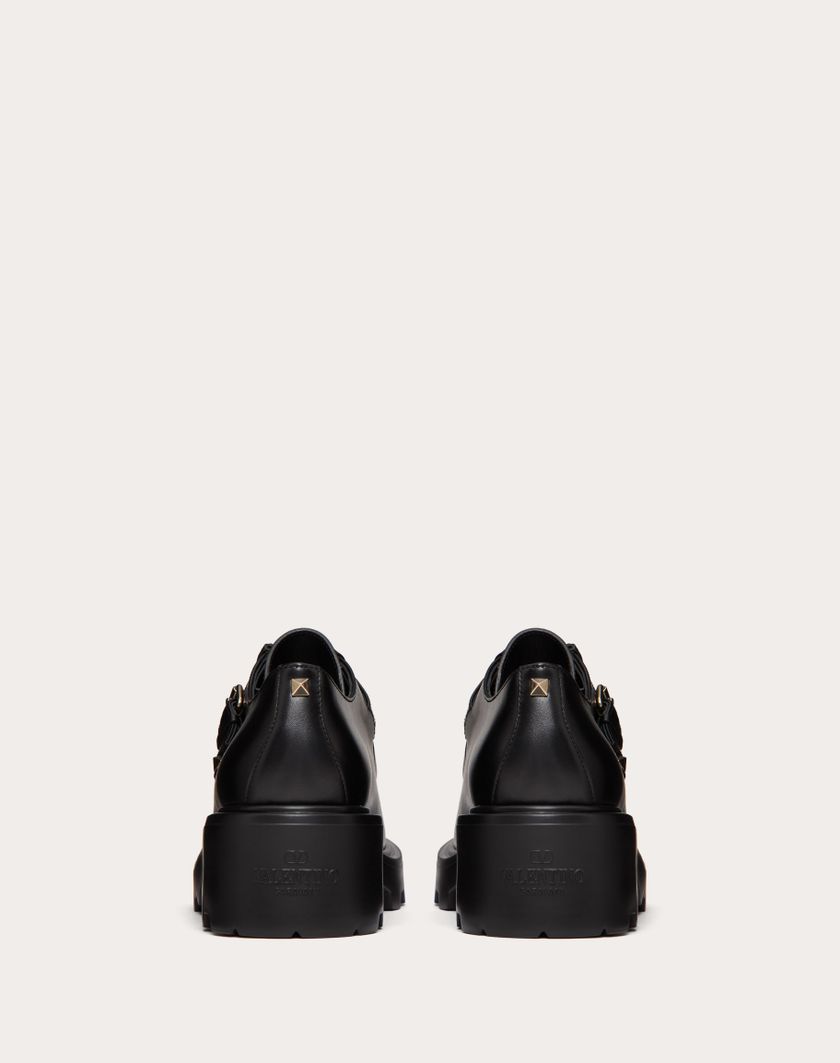 Valentino Handbags Single Monk Strap Rockstud In Vitello 55mm per Donna in Nero | Valentino IT Black Friday