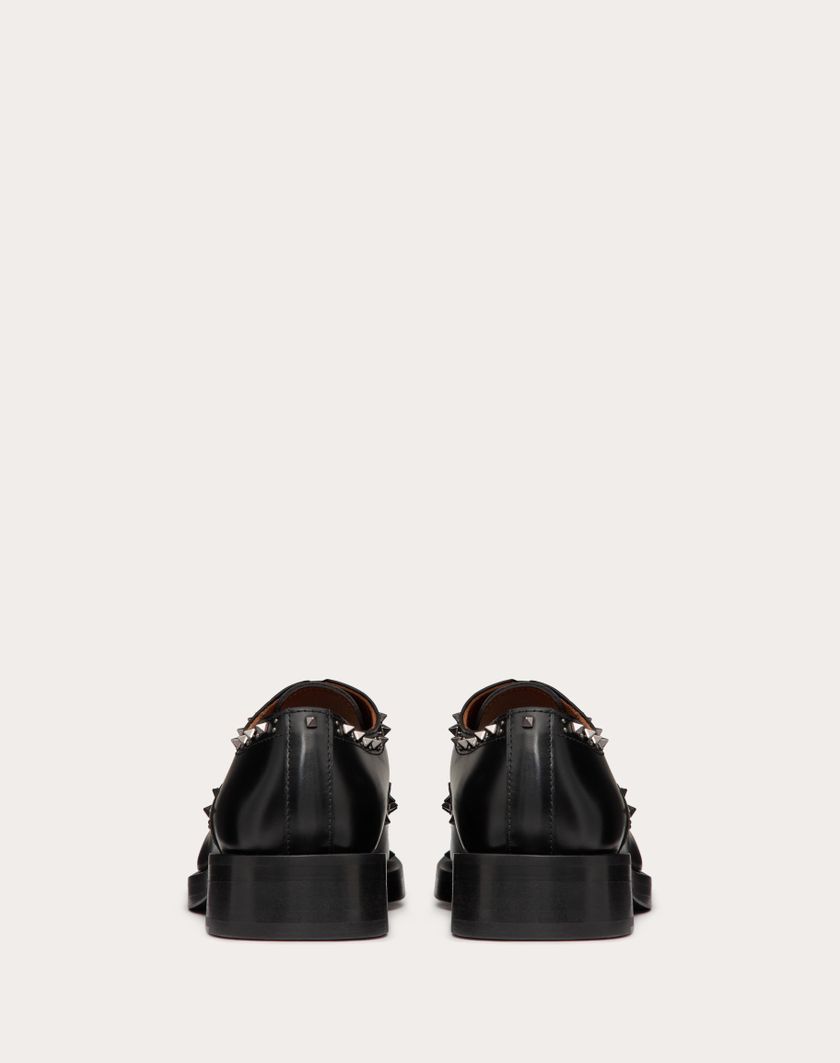 Valentino Handbags Scarpa Stringata Oxford Valentino Garavani Gentleglam In Vitello per Donna in Nero | Valentino IT Offerta per la Festa della Mamma