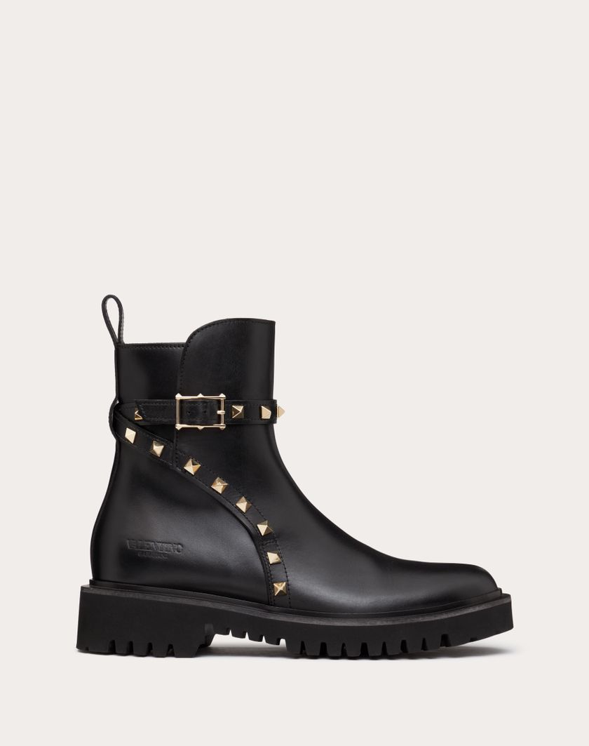 Valentino Handbags Stivaletto Rockstud In Vitello 40mm per Donna in Nero | Valentino IT Lightning offer