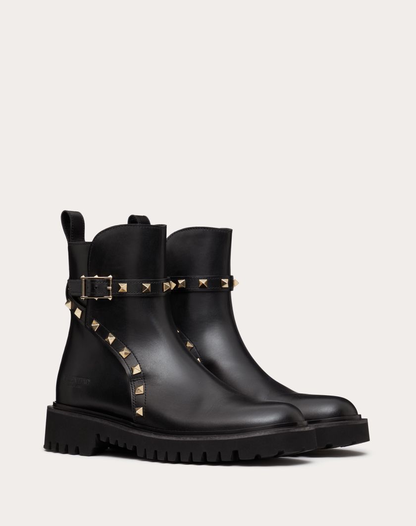 Valentino Handbags Stivaletto Rockstud In Vitello 40mm per Donna in Nero | Valentino IT Lightning offer