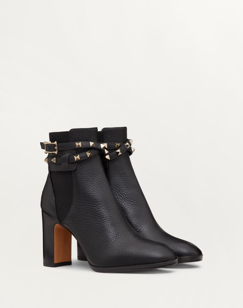 Valentino Handbags Stivaletto Rockstud In Vitello Granato 90mm per Donna in Nero | Valentino IT Grandi sconti