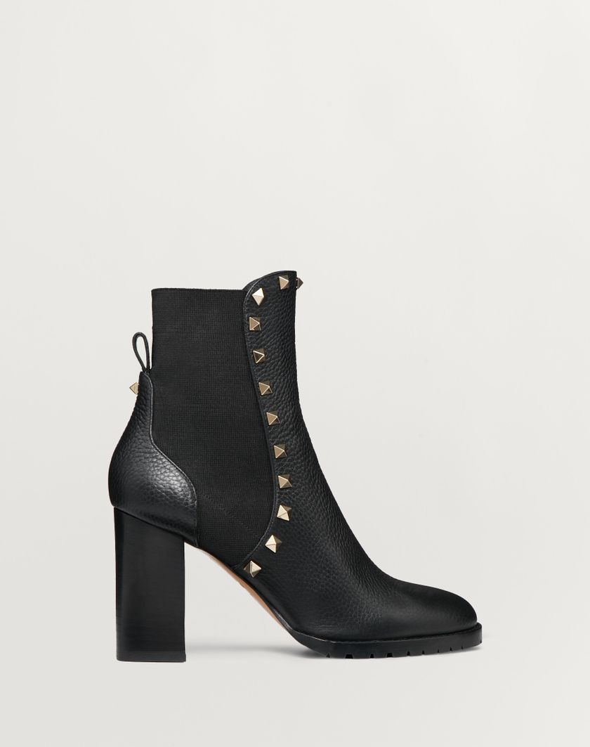 Valentino Handbags Stivaletto Rockstud In Vitello Granato 80mm per Donna in Nero | Valentino IT Nuovi prodotti