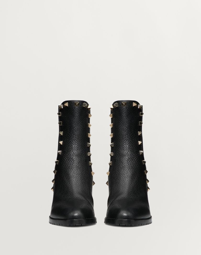 Valentino Handbags Stivaletto Rockstud In Vitello Granato 80mm per Donna in Nero | Valentino IT Nuovi prodotti